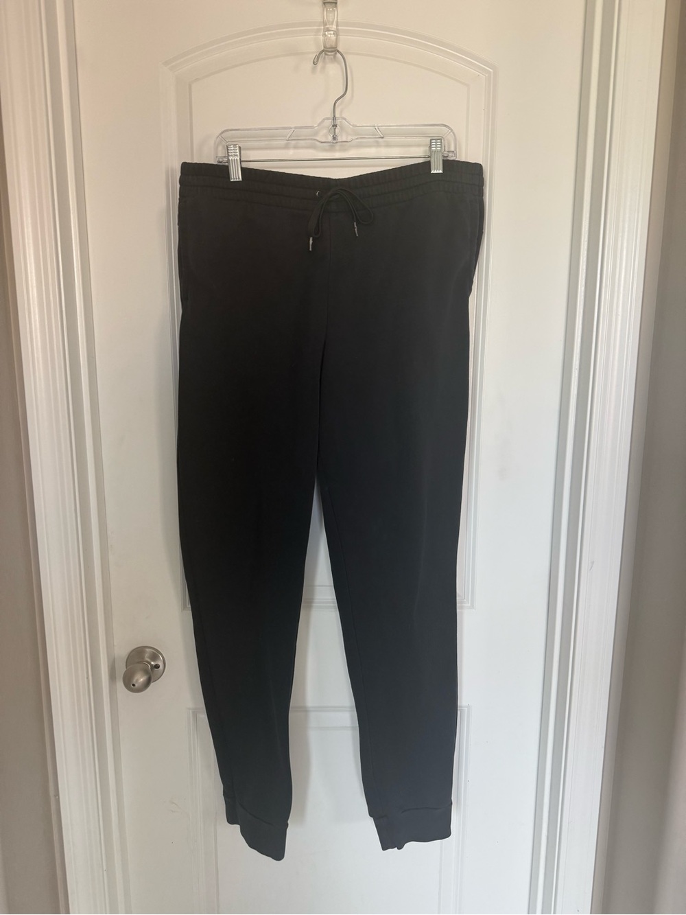 adidas Black Men's Athletic Joggers with Drawstring